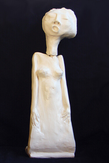 Sculpture intitulée "chan" par Sylvia Brotons, Œuvre d'art originale, Terre cuite