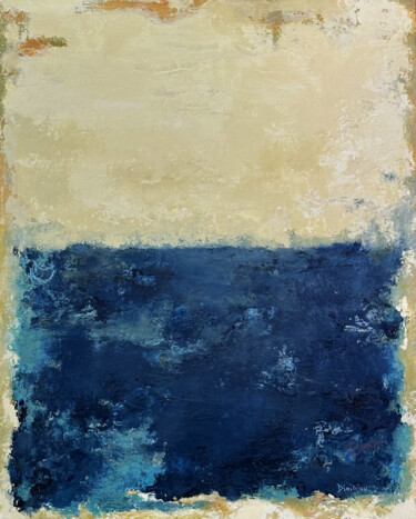Pintura titulada "Ocean Blue" por Sylvia Dimitriou, Obra de arte original, Acrílico Montado en Bastidor de camilla de madera