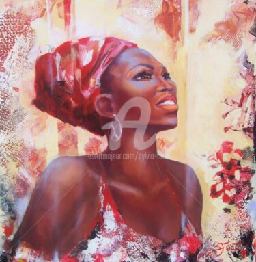 Painting titled "DIVA" by Sylvia Fuet, Original Artwork