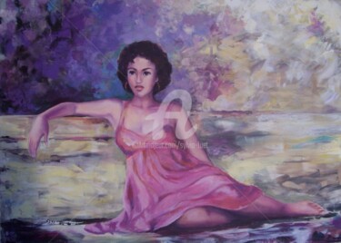 Painting titled "SERENA" by Sylvia Fuet, Original Artwork