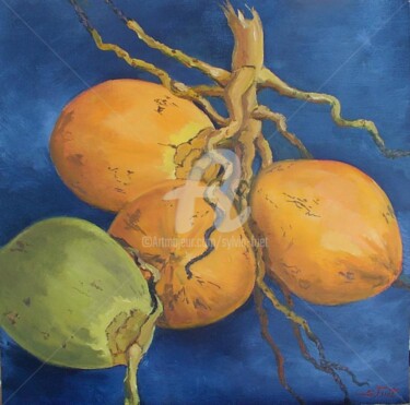 Painting titled "COCOS VII" by Sylvia Fuet, Original Artwork