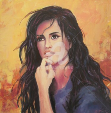 Painting titled "PENELOPE" by Sylvia Fuet, Original Artwork, Oil