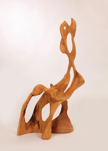 Sculpture titled "Bindung" by Sylvia Gnatz, Original Artwork, Wood