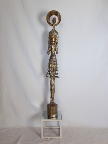 Sculpture intitulée "L'amante religieuse" par Sylvia Mota, Œuvre d'art originale, Résine