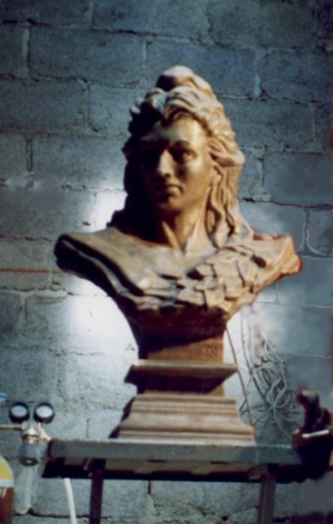 Sculpture intitulée "Marianne" par Sylvia Mota, Œuvre d'art originale, Bronze