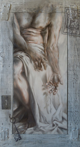Peinture intitulée "Renonciation" par Sylvia Mota, Œuvre d'art originale, Huile Monté sur Châssis en bois