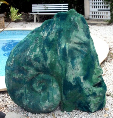 Sculptuur getiteld "Poseidon" door Sylvia Mota, Origineel Kunstwerk, Hars