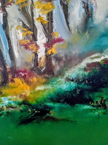 Peinture intitulée "l'automne" par Sylviane Joséphine Tirez, Œuvre d'art originale, Huile