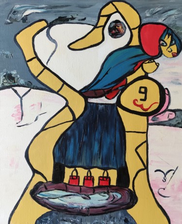 Peinture intitulée "Personne la gitane" par Sylviane Dréau (Sylviou), Œuvre d'art originale, Huile