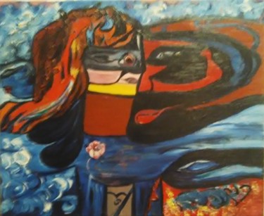 Peinture intitulée "L'amoureux des ténè…" par Sylviane Dréau (Sylviou), Œuvre d'art originale, Huile