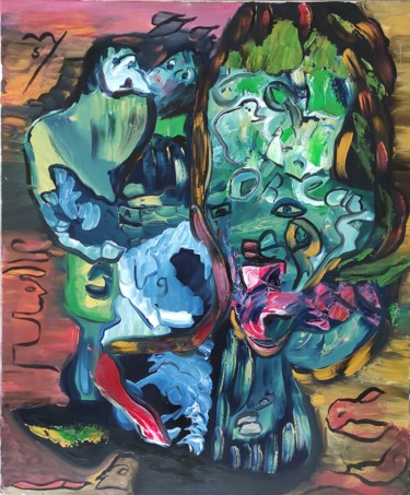 Peinture intitulée "SolCarlé" par Sylviane Dréau (Sylviou), Œuvre d'art originale, Huile
