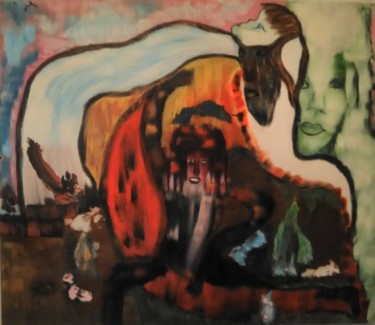 제목이 "L'instant du regard"인 미술작품 Sylviane Dréau (Sylviou)로, 원작, 기름