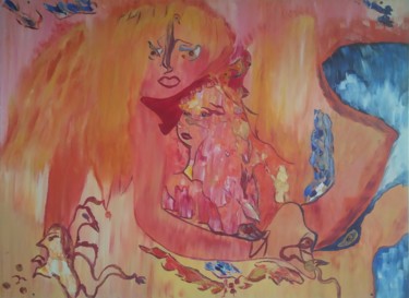 绘画 标题为“Mon âme à nu” 由Sylviane Dréau (Sylviou), 原创艺术品, 油