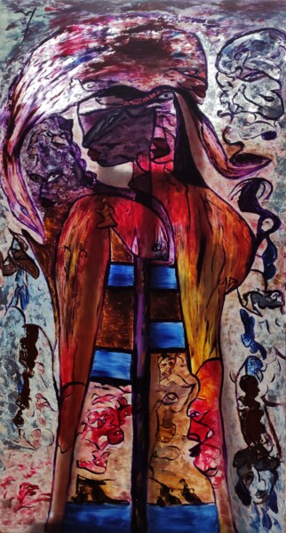 Peinture intitulée "N° VI" par Sylviane Dréau (Sylviou), Œuvre d'art originale, Huile