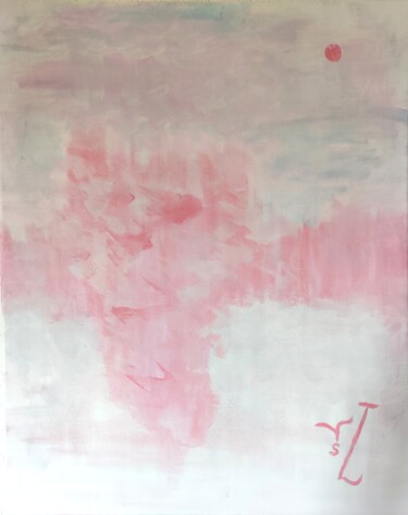 Painting titled "IZA ROSA  N° I" by Sylviane Dréau (Sylviou), Original Artwork, Acrylic