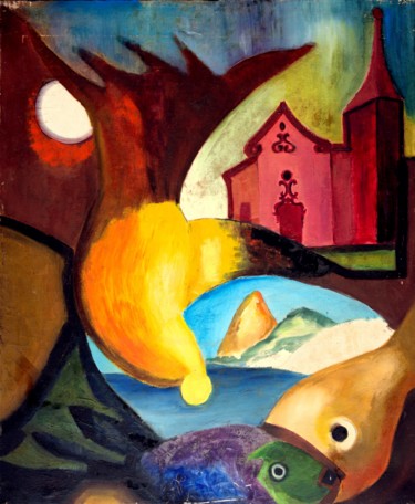Pintura intitulada "Sem Título" por Sylvia Serra Barreto, Obras de arte originais, Óleo