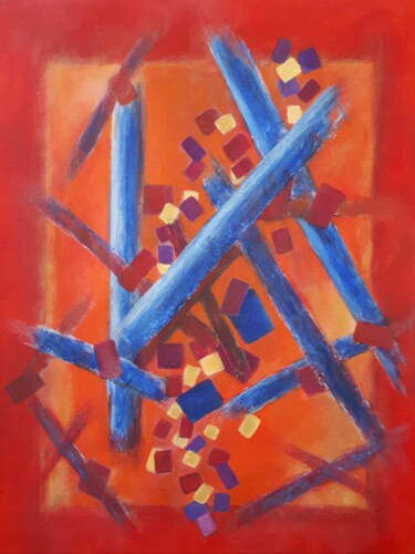 Painting titled "ÉCLATS 7" by Sylvid, Original Artwork, Acrylic