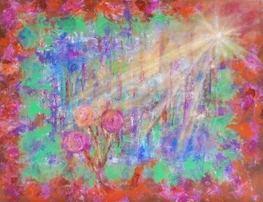 Painting titled "SOLEIL D'AUTOMNE 1…" by Sylvid, Original Artwork, Acrylic