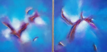 Картина под названием "Blue silence" - Sylvid, Подлинное произведение искусства, Акрил