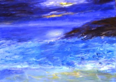 Peinture intitulée "océanique" par Sylvid, Œuvre d'art originale, Acrylique