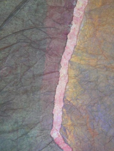 Peinture intitulée "terre" par Sylvie Alaux, Œuvre d'art originale, Huile