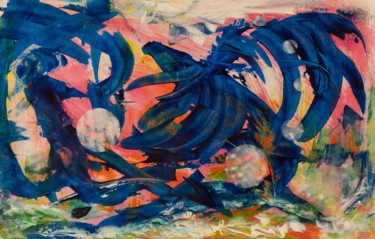 Pintura intitulada "Force" por Sylvie Berger, Obras de arte originais, Acrílico