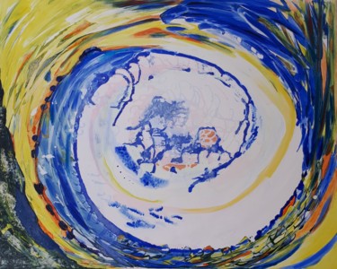 Painting titled "Retour à la source" by Sylvie Berger, Original Artwork, Acrylic