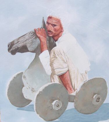 Painting titled "Ambivalence" by Sylvie Bayard (Sylvestre), Original Artwork, Acrylic Mounted on Wood Stretcher frame