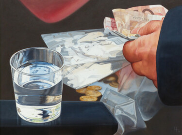 Peinture intitulée "Liquidités , série…" par Sylvie Bayard (Sylvestre), Œuvre d'art originale, Acrylique Monté sur Châssis e…