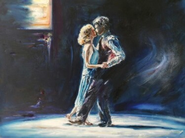 Pintura intitulada "La dernière danse" por Sylvie Bayle, Obras de arte originais, Óleo