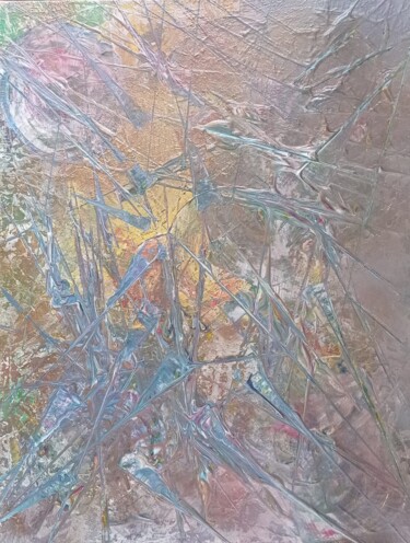 Peinture intitulée "Les libellules" par Sylvie Bisson, Œuvre d'art originale, Acrylique Monté sur Châssis en bois