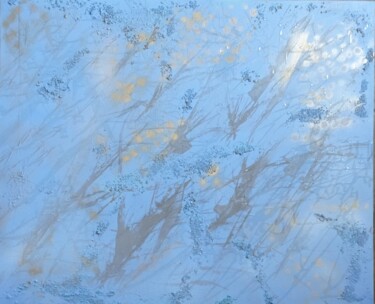 Peinture intitulée "Gouttes de pluie so…" par Sylvie Bisson, Œuvre d'art originale, Acrylique Monté sur Châssis en bois