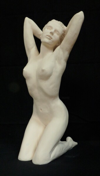 Sculpture titled "Intention'Elle1" by Sylvie Bourély (SB), Original Artwork, Clay