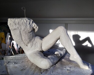 Sculpture intitulée "étape 8" par Sylvie Bourély (SB), Œuvre d'art originale, Argile