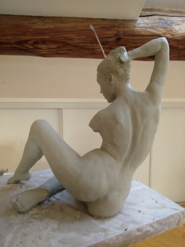 Sculpture intitulée "étape 20" par Sylvie Bourély (SB), Œuvre d'art originale, Argile