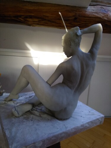 Sculpture intitulée "étape 22" par Sylvie Bourély (SB), Œuvre d'art originale, Argile