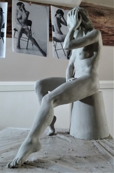Sculpture intitulée "étape 25" par Sylvie Bourély (SB), Œuvre d'art originale, Argile