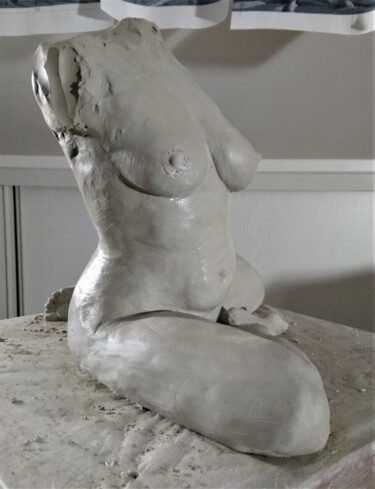 Sculpture intitulée "étape 9" par Sylvie Bourély (SB), Œuvre d'art originale, Argile
