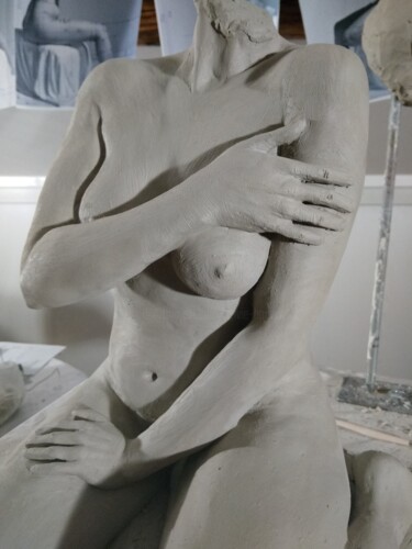 Sculpture intitulée "étape 22" par Sylvie Bourély (SB), Œuvre d'art originale, Argile