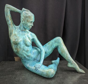 Sculpture titled "EQUILIBRE B1/8" by Sylvie Bourély (SB), Original Artwork, Bronze