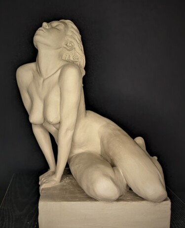 Sculpture titled "aspirationl" by Sylvie Bourély (SB), Original Artwork, Clay