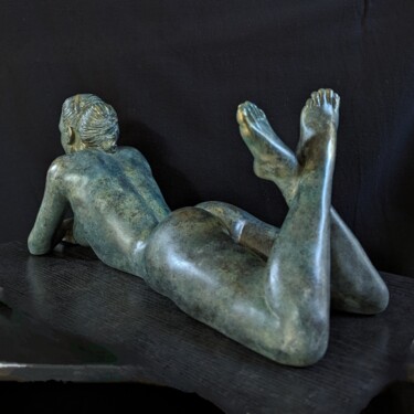 Skulptur mit dem Titel "LA FILLE DE SYLVIE" von Sylvie Bourély (SB), Original-Kunstwerk, Ton