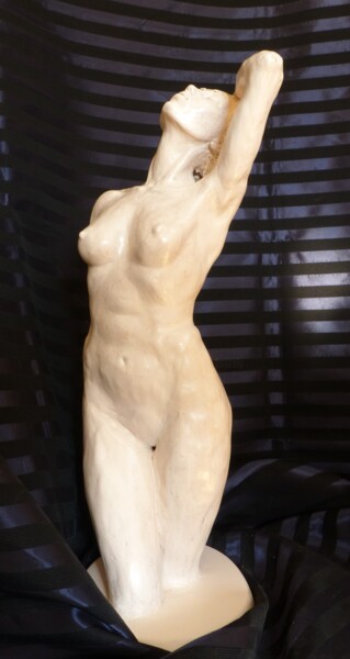 Skulptur mit dem Titel "J'en rêve encore1." von Sylvie Bourély (SB), Original-Kunstwerk, Ton
