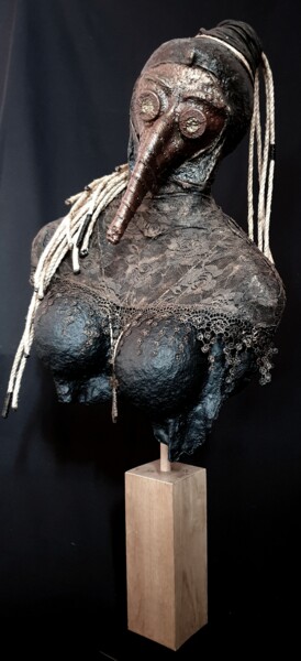 Sculpture intitulée "Contagion 2.0" par Sylvie Bublex, Œuvre d'art originale, Papier mâché