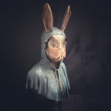Скульптура под названием "Bonnie" - Sylvie Bublex, Подлинное произведение искусства, Папье-маше