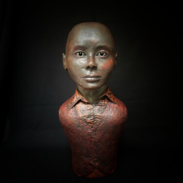 Sculpture titled "Jour de fête" by Sylvie Bublex, Original Artwork, Ceramics