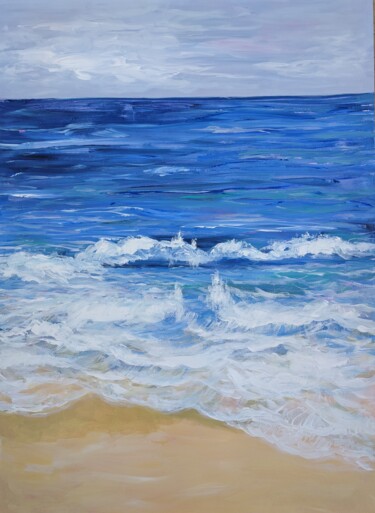 Pintura titulada "Ocean View" por Sylvie Carter, Obra de arte original, Acrílico