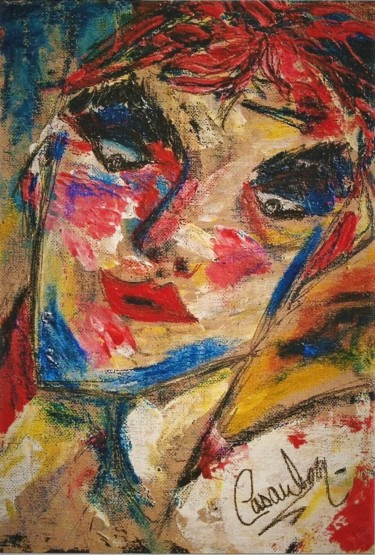 Pintura titulada "elle" por Sylvie Casaubon, Obra de arte original, Acrílico