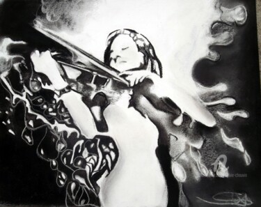 Рисунок под названием "DUO" - Sylvie Chauvin, Подлинное произведение искусства, Пастель