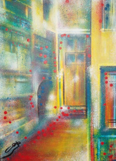 PORTE Peinture intitulée "PORTE" par Sylvie Chauvin, Œuvre d'art originale, Acrylique